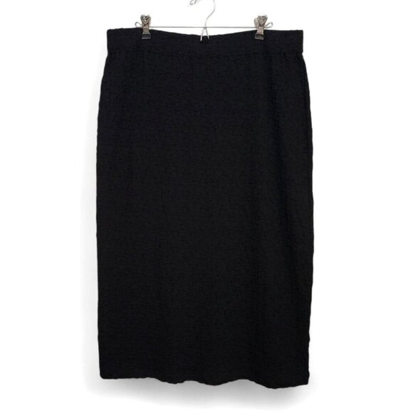 VINCE Smocked Cotton-Blend Skirt Textured Midi - Picture 2 of 11